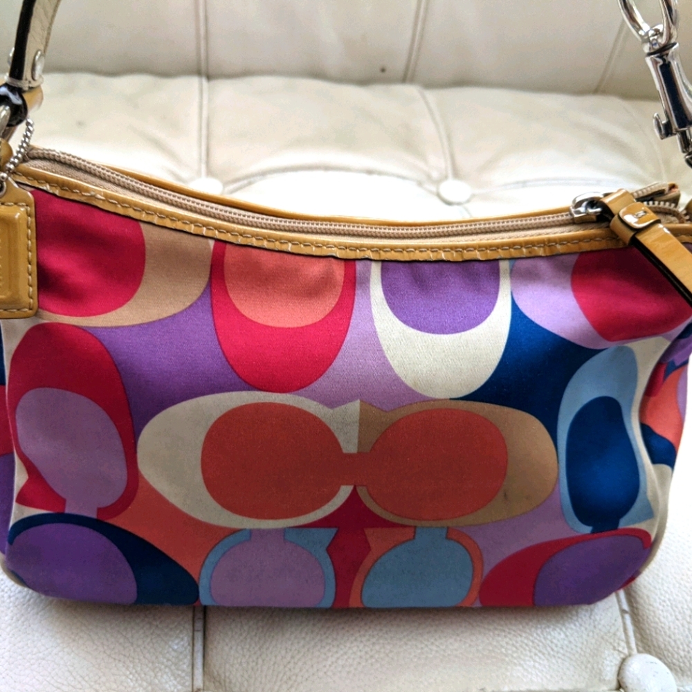 Coach mini silky shoulder bag